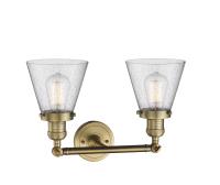 LED Bath Vanity by Innovations - Franklin Restoration Collection, Brushed Brass Finish - 208-BB-G64-LED