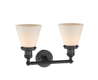 LED Bath Vanity by Innovations - Franklin Restoration Collection, Matte Black Finish - 208-BK-G61-LED