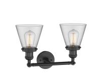 LED Bath Vanity by Innovations - Franklin Restoration Collection, Matte Black Finish - 208-BK-G62-LED