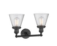 LED Bath Vanity by Innovations - Franklin Restoration Collection, Matte Black Finish - 208-BK-G64-LED