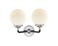 LED Bath Vanity by Innovations - Nouveau Collection, Black Polished Nickel Finish - 284-2W-BPN-G201-6-LED