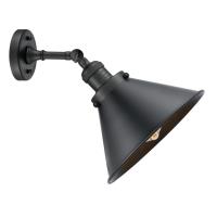 LED Wall Sconce by Innovations - Franklin Restoration Collection, Matte Black Finish - 203-BK-M10-BK-LED