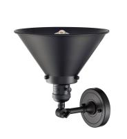One Light Wall Sconce by Innovations - Franklin Restoration Collection, Matte Black Finish - 203SW-BK-M10-BK