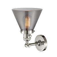 One Light Wall Sconce by Innovations - Franklin Restoration Collection, Polished Nickel Finish - 203SW-PN-G43