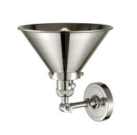 One Light Wall Sconce by Innovations - Franklin Restoration Collection, Polished Nickel Finish - 203SW-PN-M10-PN