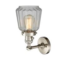 One Light Wall Sconce by Innovations - Franklin Restoration Collection, Brushed Satin Nickel Finish - 203SW-SN-G142