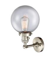 One Light Wall Sconce by Innovations - Franklin Restoration Collection, Brushed Satin Nickel Finish - 203SW-SN-G202-8