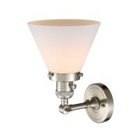 One Light Wall Sconce by Innovations - Franklin Restoration Collection, Brushed Satin Nickel Finish - 203SW-SN-G41