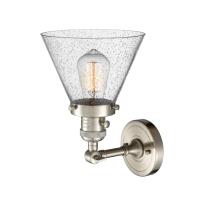 One Light Wall Sconce by Innovations - Franklin Restoration Collection, Brushed Satin Nickel Finish - 203SW-SN-G44