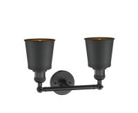 LED Bath Vanity by Innovations - Franklin Restoration Collection, Matte Black Finish - 208-BK-M9-BK-LED