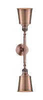 LED Bath Vanity by Innovations - Franklin Restoration Collection, Antique Copper Finish - 208L-AC-M9-AC-LED