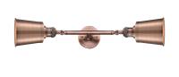 LED Bath Vanity by Innovations - Franklin Restoration Collection, Antique Copper Finish - 208L-AC-M9-AC-LED