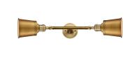 LED Bath Vanity by Innovations - Franklin Restoration Collection, Brushed Brass Finish - 208L-BB-M9-BB-LED