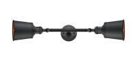 LED Bath Vanity by Innovations - Franklin Restoration Collection, Matte Black Finish - 208L-BK-M9-BK-LED
