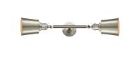 Two Light Bath Vanity by Innovations - Franklin Restoration Collection, Brushed Satin Nickel Finish - 208L-SN-M9-SN