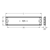 LED Wrap Chassis by AFX Lighting - Wrap Chassis LED Collection, White Finish - LWL0724SP