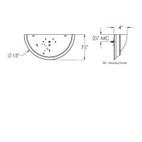 LED Wall Sconce by AFX Lighting - Opus Collection, Brushed Nickel Finish - QSSS150712L30ENBN