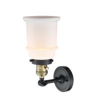 One Light Wall Sconce by Innovations - Franklin Restoration Collection, Black Antique Brass Finish - 203SW-BAB-G181