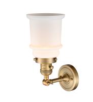 One Light Wall Sconce by Innovations - Franklin Restoration Collection, Brushed Brass Finish - 203SW-BB-G181