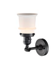One Light Wall Sconce by Innovations - Franklin Restoration Collection, Matte Black Finish - 203SW-BK-G181S