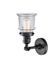One Light Wall Sconce by Innovations - Franklin Restoration Collection, Matte Black Finish - 203SW-BK-G182S
