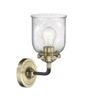 LED Wall Sconce by Innovations - Nouveau Collection, Black Antique Brass Finish - 284-1W-BAB-G54-LED