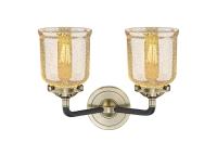 Two Light Bath Vanity by Innovations - Nouveau Collection, Black Antique Brass Finish - 284-2W-BAB-G58