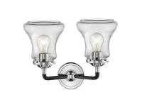 Two Light Bath Vanity by Innovations - Nouveau Collection, Black Polished Nickel Finish - 284-2W-BPN-G192