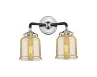 Two Light Bath Vanity by Innovations - Nouveau Collection, Black Polished Nickel Finish - 284-2W-BPN-G58