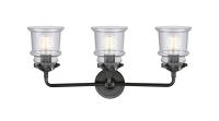 Three Light Bath Vanity by Innovations - Nouveau Collection, Oil Rubbed Bronze Finish - 284-3W-OB-G184S