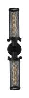 Two Light Bath Vanity by Innovations - Austere Collection, Matte Black Finish - 900-2W-BK-CE216-BK