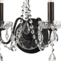 Two Light Wall Sconce by Crystorama - Butler Collection, English Bronze Finish - 3022-EB-CL-MWP