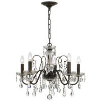 Five Light Chandelier by Crystorama - Butler Collection, English Bronze Finish - 3025-EB-CL-MWP