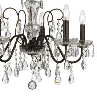 Five Light Chandelier by Crystorama - Butler Collection, English Bronze Finish - 3025-EB-CL-MWP