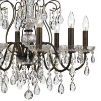 Eight Light Chandelier by Crystorama - Butler Collection, English Bronze Finish - 3028-EB-CL-MWP