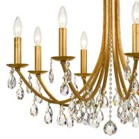 Eight Light Chandelier by Crystorama - Bridgehampton Collection, Antique Gold Finish - 8828-GA-CL-MWP