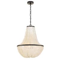 Six Light Chandelier by Crystorama - Brielle Collection, Dark Bronze Finish - BRI-3006-DB