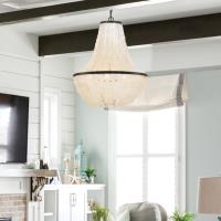 Six Light Chandelier by Crystorama - Brielle Collection, Dark Bronze Finish - BRI-3006-DB