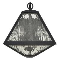 Two Light Outdoor Wall Sconce by Crystorama - Glacier Collection, Black Charcoal Finish - GLA-9722-WT-BC