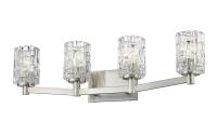 Four Light Vanity by Z-Lite - Aubrey Collection, Brushed Nickel Finish - 1931-4V-BN