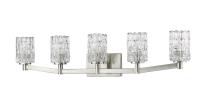 Five Light Vanity by Z-Lite - Aubrey Collection, Brushed Nickel Finish - 1931-5V-BN