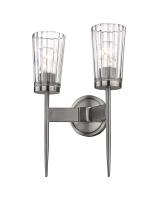 Two Light Wall Sconce by Z-Lite - Flair Collection, Antique Nickel Finish - 1932-2S-AN