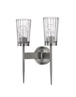 Two Light Wall Sconce by Z-Lite - Flair Collection, Antique Nickel Finish - 1932-2S-AN