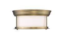 Two Light Flush Mount by Z-Lite - Sonna Collection, Heritage Brass Finish - 2011F10-HBR