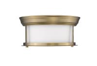 Two Light Flush Mount by Z-Lite - Sonna Collection, Heritage Brass Finish - 2011F10-HBR