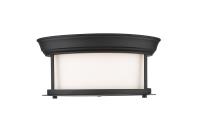 Two Light Flush Mount by Z-Lite - Sonna Collection, Matte Black Finish - 2011F10-MB