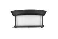 Two Light Flush Mount by Z-Lite - Sonna Collection, Matte Black Finish - 2011F10-MB