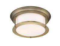 Two Light Flush Mount by Z-Lite - Sonna Collection, Heritage Brass Finish - 2011F13-HBR