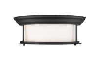 Two Light Flush Mount by Z-Lite - Sonna Collection, Matte Black Finish - 2011F13-MB