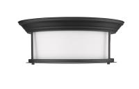 Three Light Flush Mount by Z-Lite - Sonna Collection, Matte Black Finish - 2011F16-MB